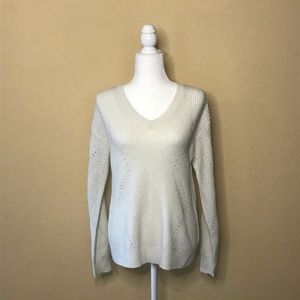 NWT A New Day Cream Knit Sweater Size M